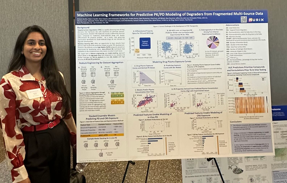 Mridula Bontha, Scientist at Nurix Therapeutics, presents her poster 