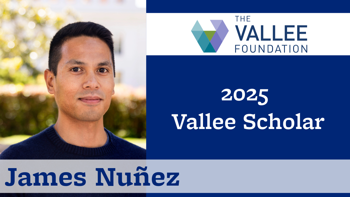 James Nuñez named 2025 Vallee Scholar